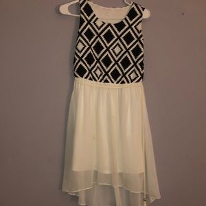 Black and white dress, used but in good condition